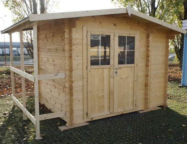 Abri de jardin en sapin multifonctions avec armoire et b�cher
