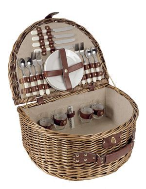 Panier pique nique demie lune 4 couverts