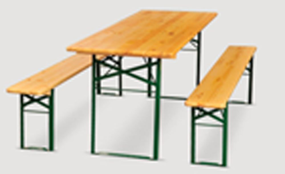 Table brasserie et bancs