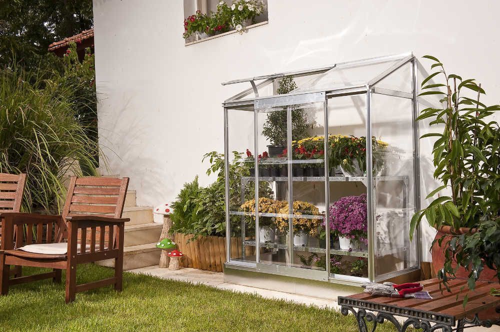 Serre véranda à adosser en polycarbonate