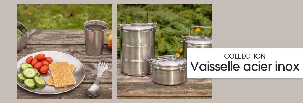 Collection Vaisselle acier inox : evenenement shopping sur Jardindeco.com