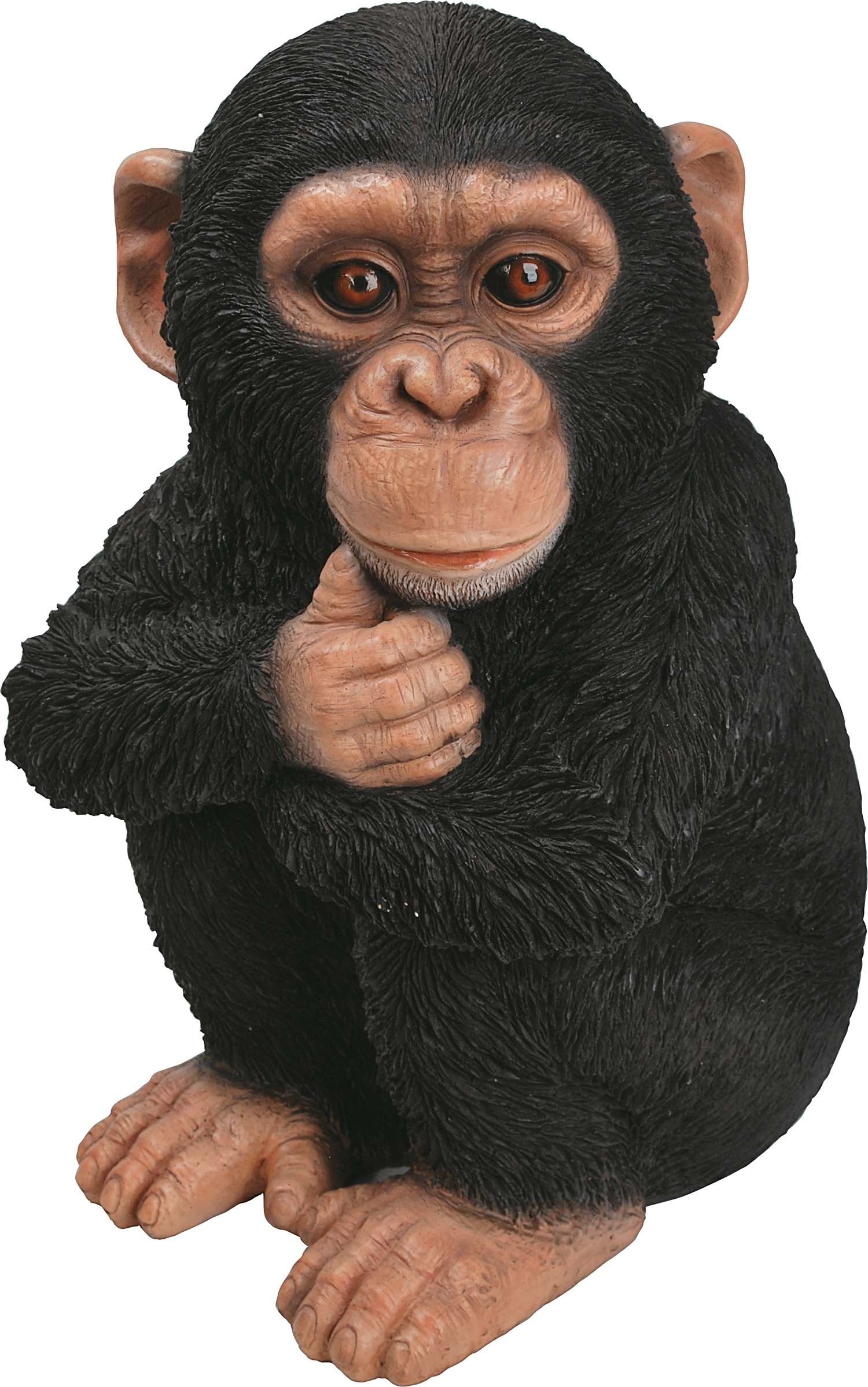 Bebe Chimpanze En Resine 31 Cm