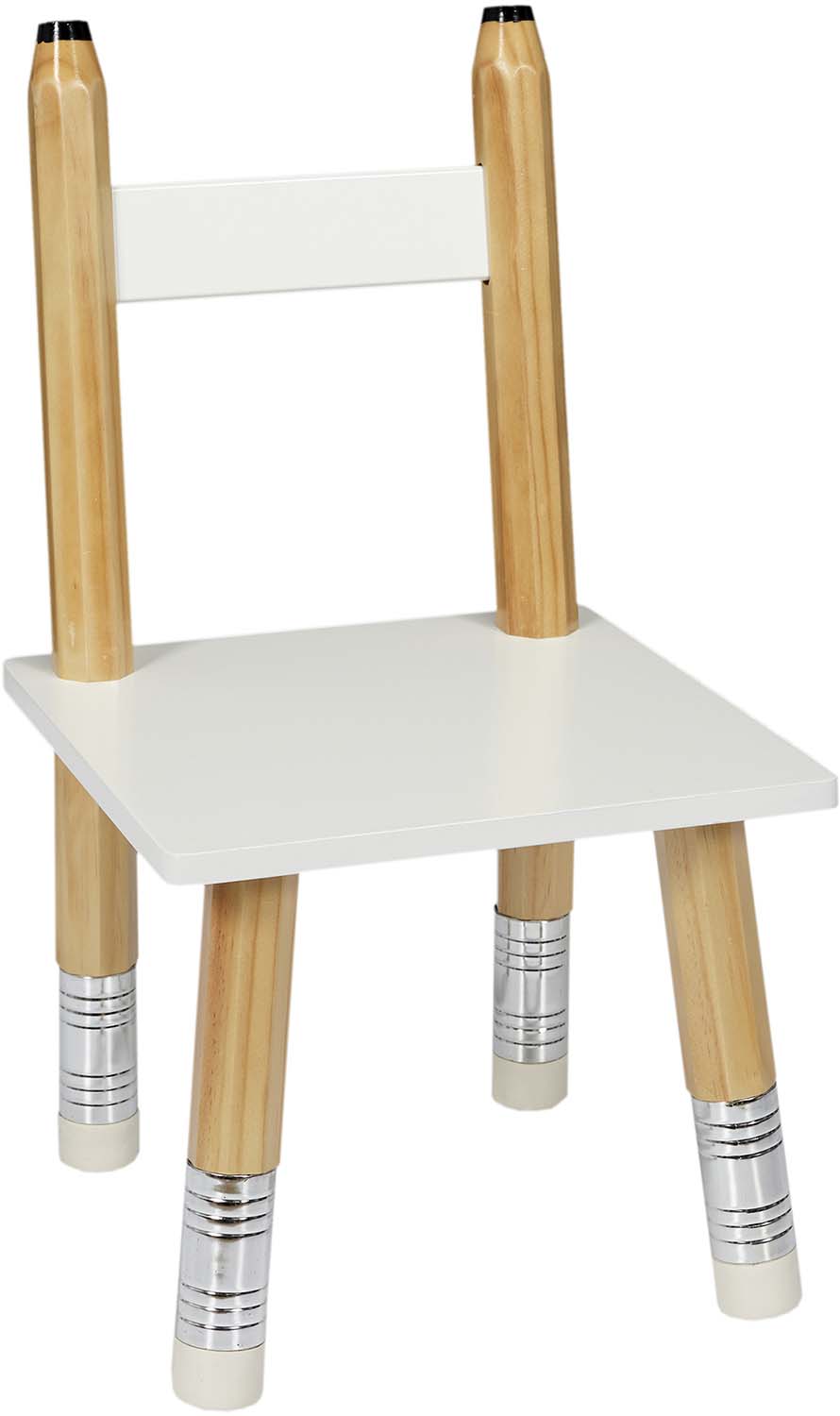 Ensemble table et 2 chaises pour enfants en bois crayon