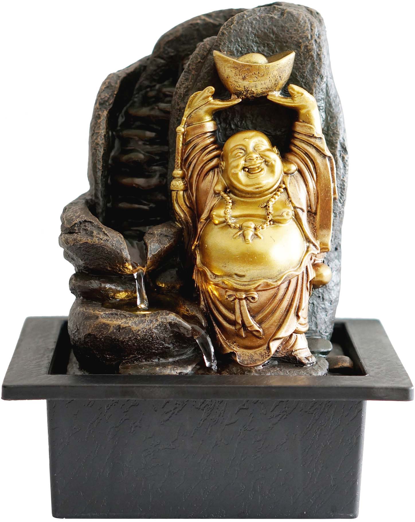 Bouddha rieur - Résine 15 cm