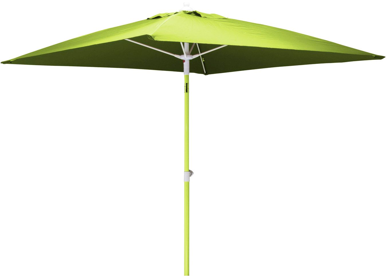 Parasol inclinable carré aluminium 2 mètres (lemon)