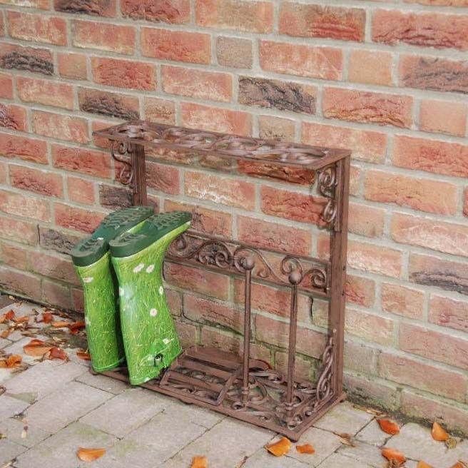 Porte Bottes De Jardin En Fonte Paires