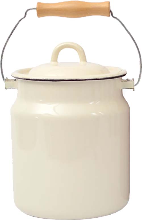 Pot de lait en émail Mini beurre plus chaud Pot de lait Pot de sauce émail  Rouge A