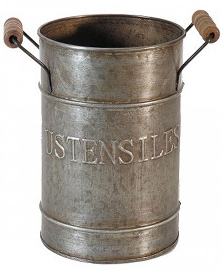  Pot  de rangement  zinc ustensiles cuisine Pots  ustensiles 