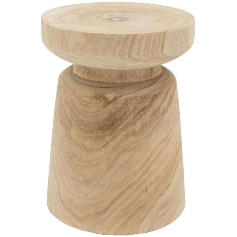 Mini tabouret en bois de pauwlonia AYA