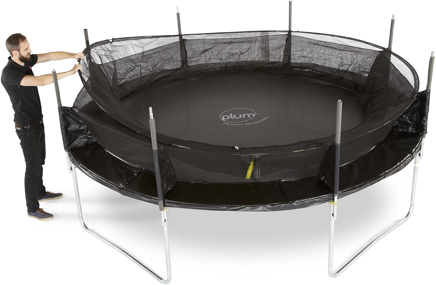 Trampoline avec filet innovant 3g spacezone (425 cm)