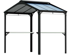 Abri barbecue en aluminium et polycarbonate Austin