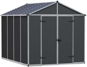 Abri de jardin en polycarbonate et aluminium Rubicon (7.2 m²)