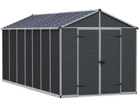 Abri de jardin en polycarbonate et aluminium Rubicon (12.5m²)