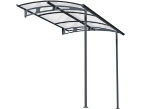 Abri terrasse auvent en aluminium et polycarbonate Vega