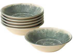 Assiettes en céramique Fumé (Lot de 6)