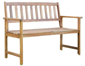 Banc de jardin en acacia massif Sunna