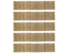 Bordure en bambou naturel (Lot de 5)