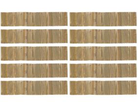 Bordure en bambou naturel (Lot de 10)