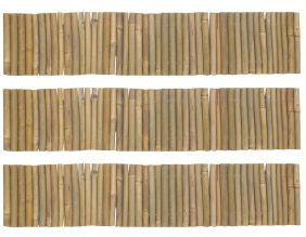 Bordure en bambou naturel (Lot de 3)