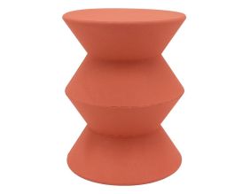 Bout de canapé en métal ZigZag (Terracotta)