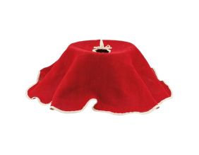 Cache-pied de sapin en tissu (Rouge)