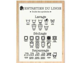 Cadre guide Entretien du linge