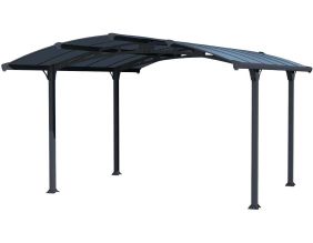 Carport en aluminium et polycarbonate Arcadia (4.35 x 3.59 m)