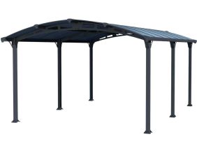 Carport en aluminium et polycarbonate Arcadia (5.07 x 3.59 m)