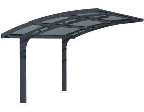 Carport en aluminium et polycarbonate Arizona Wave (4.95 x 2.89 m)