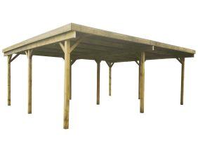 Carport en bois 2 emplacements 6x5 m Basic