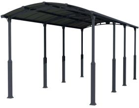 Carport spécial camping-car en aluminium et polycarbonate Alpine (8.63 x 3.52 m)