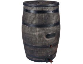 Collecteur d'eau en polyéthylène avec robinet chromé Barrel (350 litres)