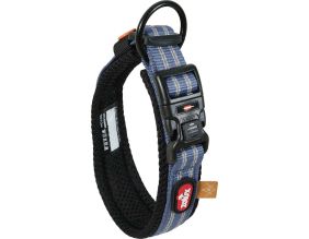 Collier souple en tissu Bivouak 25 à 35 cm 20 mm (Bleu)