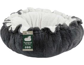 Coussin pour animaux avec lien de serrage 80 x 19 cm (Gris)