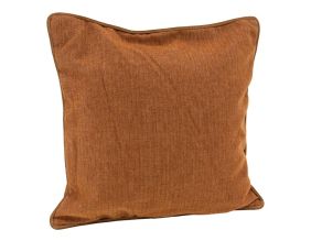 Coussin en coton velours Rouille