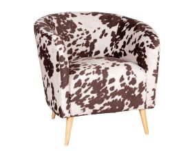 Fauteuil effet peau de vache (Grand)