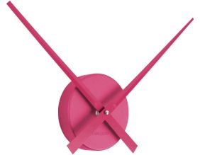 Horloge aiguilles Big Time 41cm métallisée (Rose foncé)