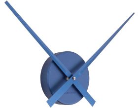 Horloge aiguilles Big Time 41cm métallisée (Bleu foncé)