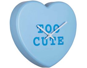 Horloge à message Heart Candy (Bleu clair)