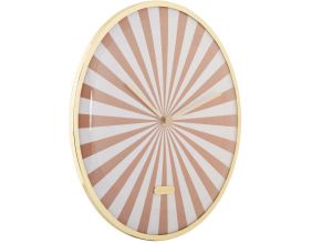 Horloge en métal Candy Swirl Dome (Marron clair)