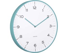 Horloge murale 40 cm Circus Rings (Turquoise)