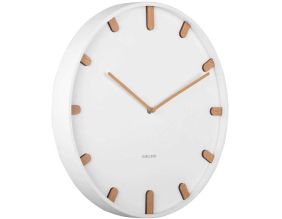 Horloge murale en métal Grace (Blanc)