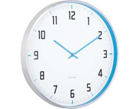 Horloge murale ronde 40 cm Sporty (Bleu)