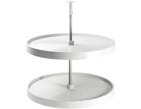 Jeu de plateaux circulaires pour meuble de cuisine Shelvo (Blanc)