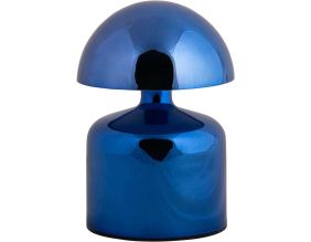 Lampe à poser en métal Impetu LED (Bleu foncé brillant)