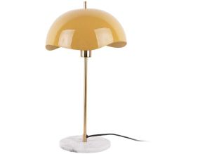 Lampe à poser en métal Waved dome (Jaune miel)