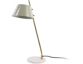 Lampe à poser en métal et marbre Savvy (Vert jade)