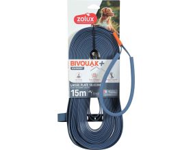 Longe plate en silicone bleu Bivouak (15 m)