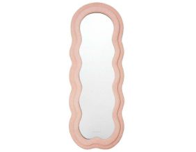 Miroir cadre en tissu Charlotte (Rose)