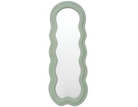 Miroir cadre en tissu Charlotte (Vert)